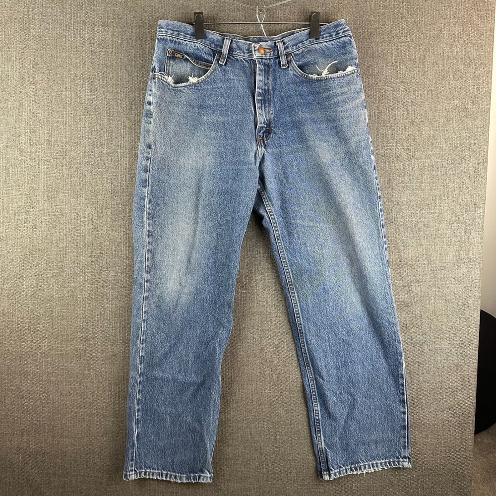 Lee Relaxed Fit‎ Jeans Mens 36x32 Blue Denim Straight Leg Casual Workwear Pants